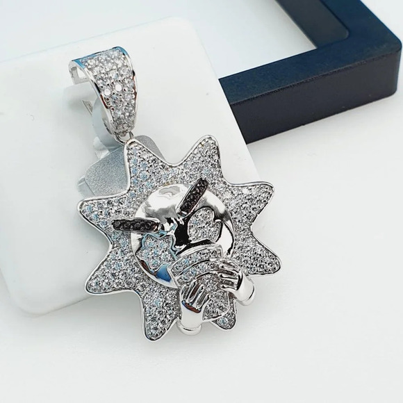 "925 Sterling Silver Cubic Zirconia Pendant, UU1P6A6046 - Picture 3 of 7